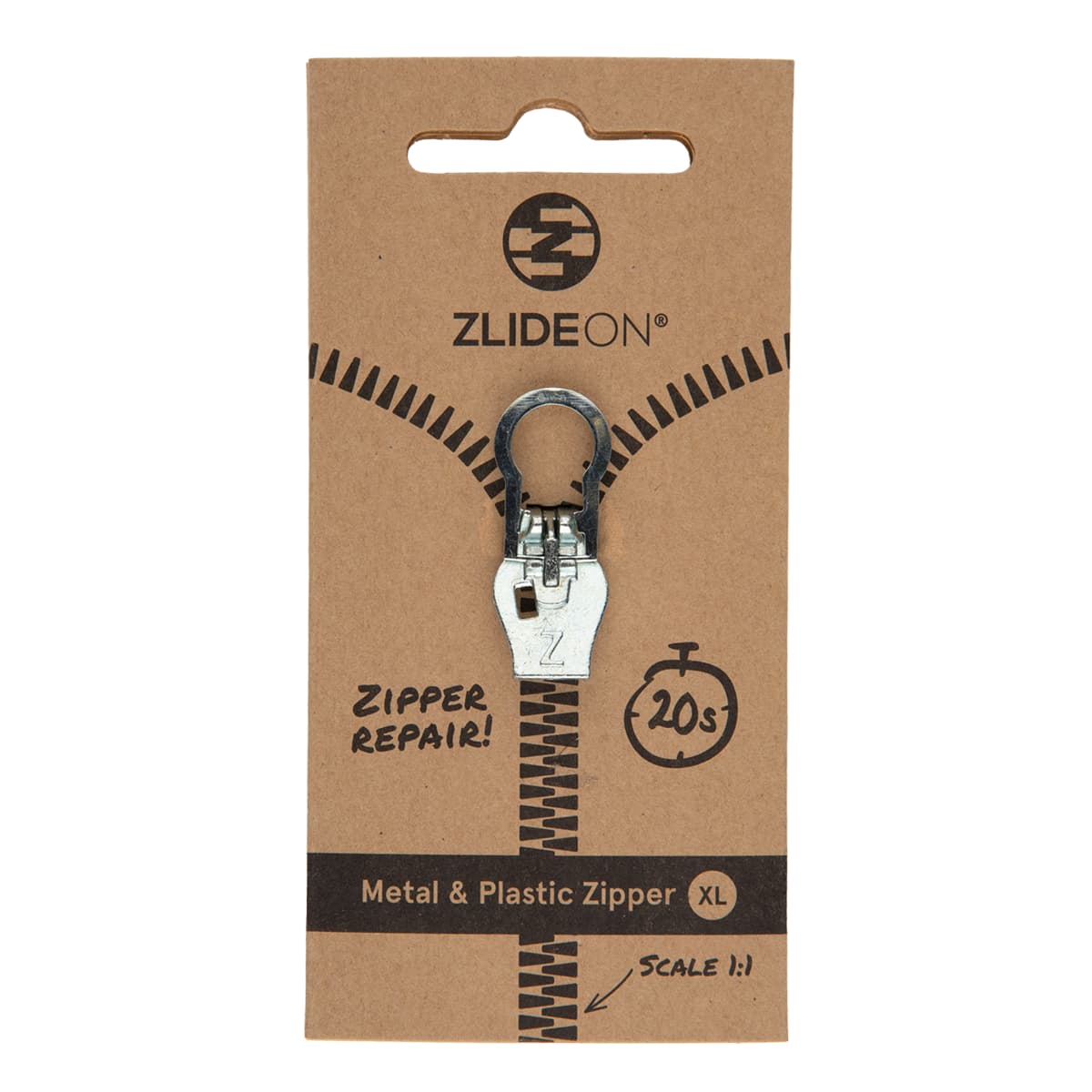 ZlideOn Metal Zipper Replacement Zipper