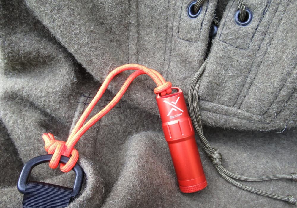 Lanyard attachment on an Exotac Titanlight Lighter