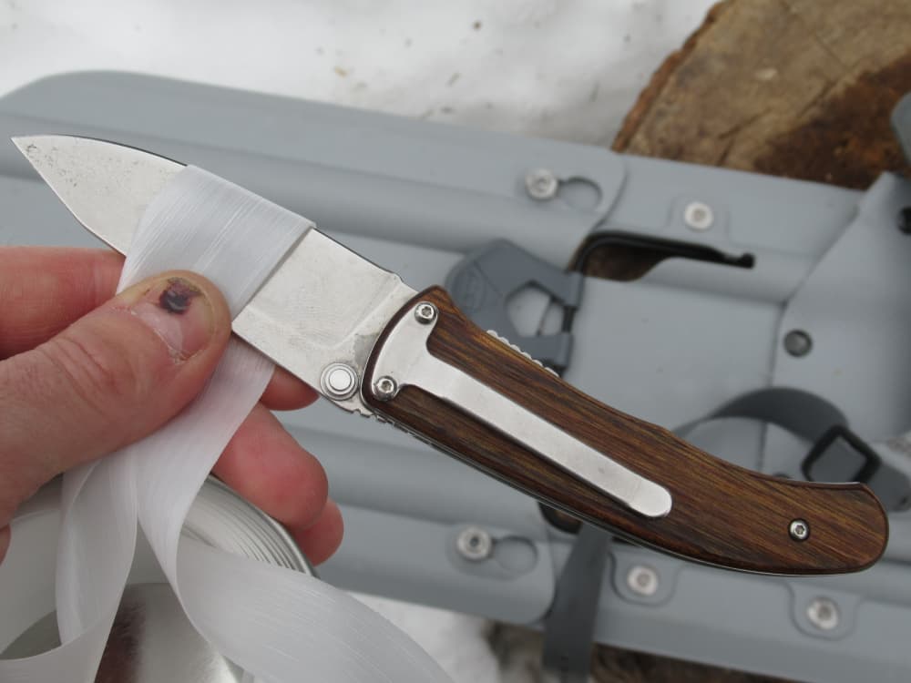 Pocket Knife cutting FORJ tape