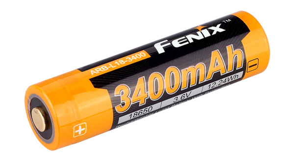 Fenix 3400 mAh Rechargeable 18650 Li-ion Battery