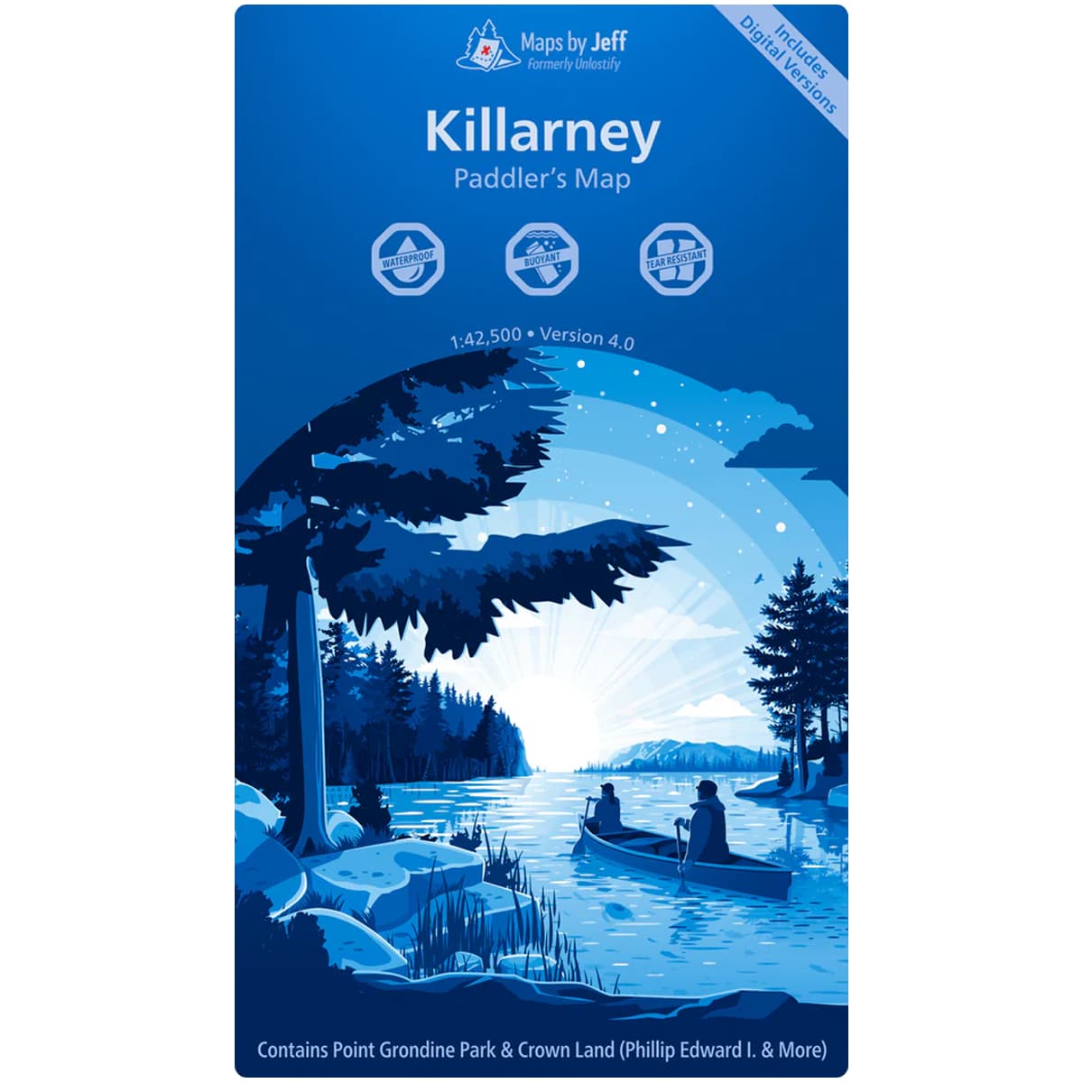 Maps By Jeff - Killarney Paddling Map