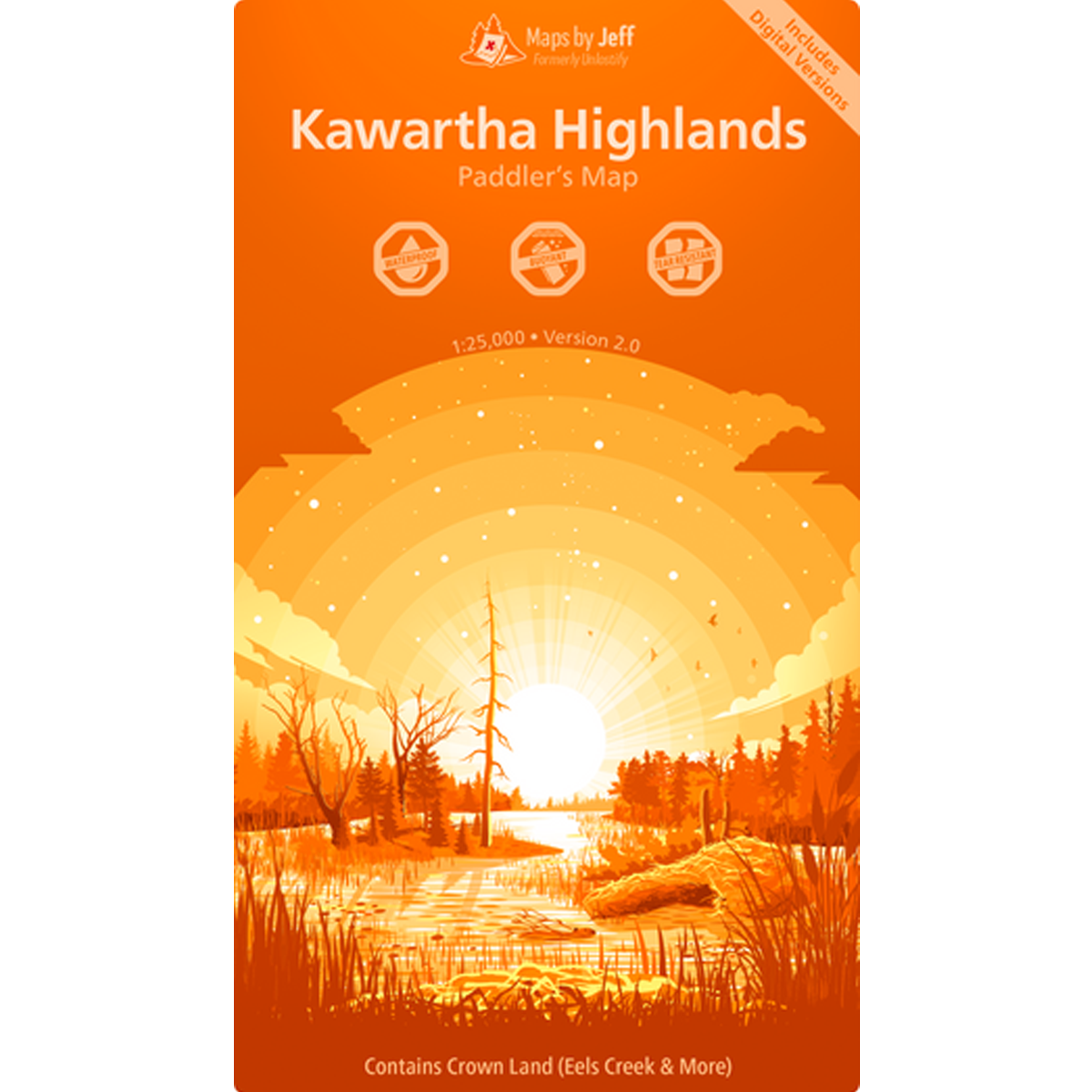 Maps By Jeff - Kawartha Highlands Paddling Map