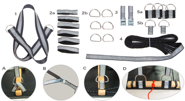 Safety Freight Toboggan Lashing / Strapping System