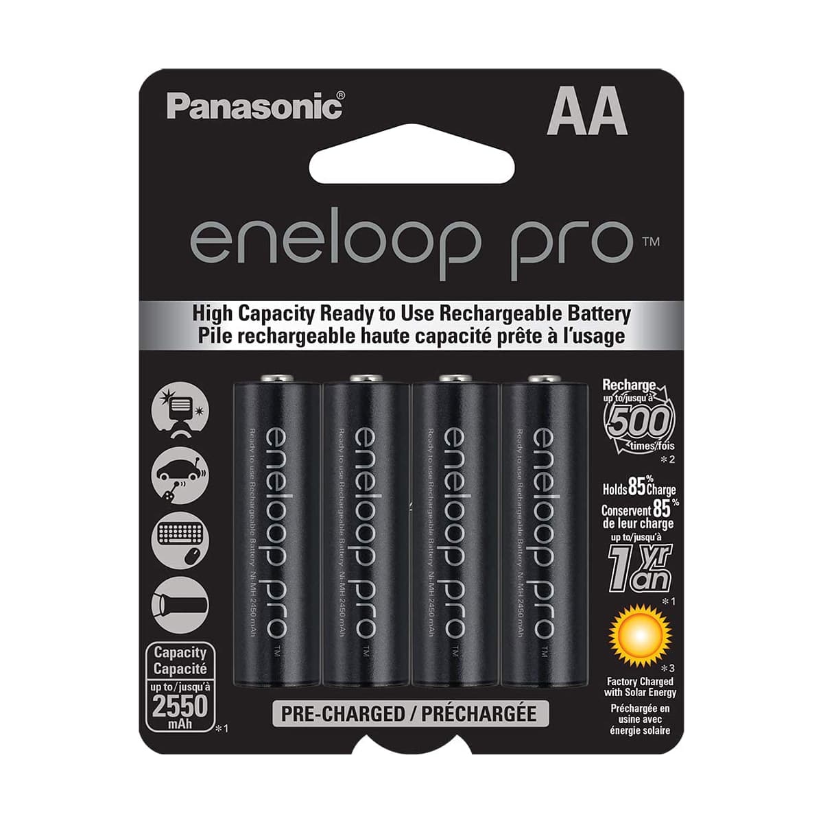 Eneloop PRO AA NiMH Rechargeable Batteries