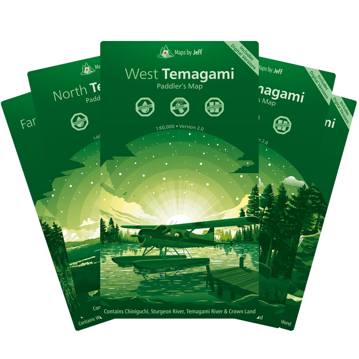 Maps By Jeff - Temagami Paddling Map