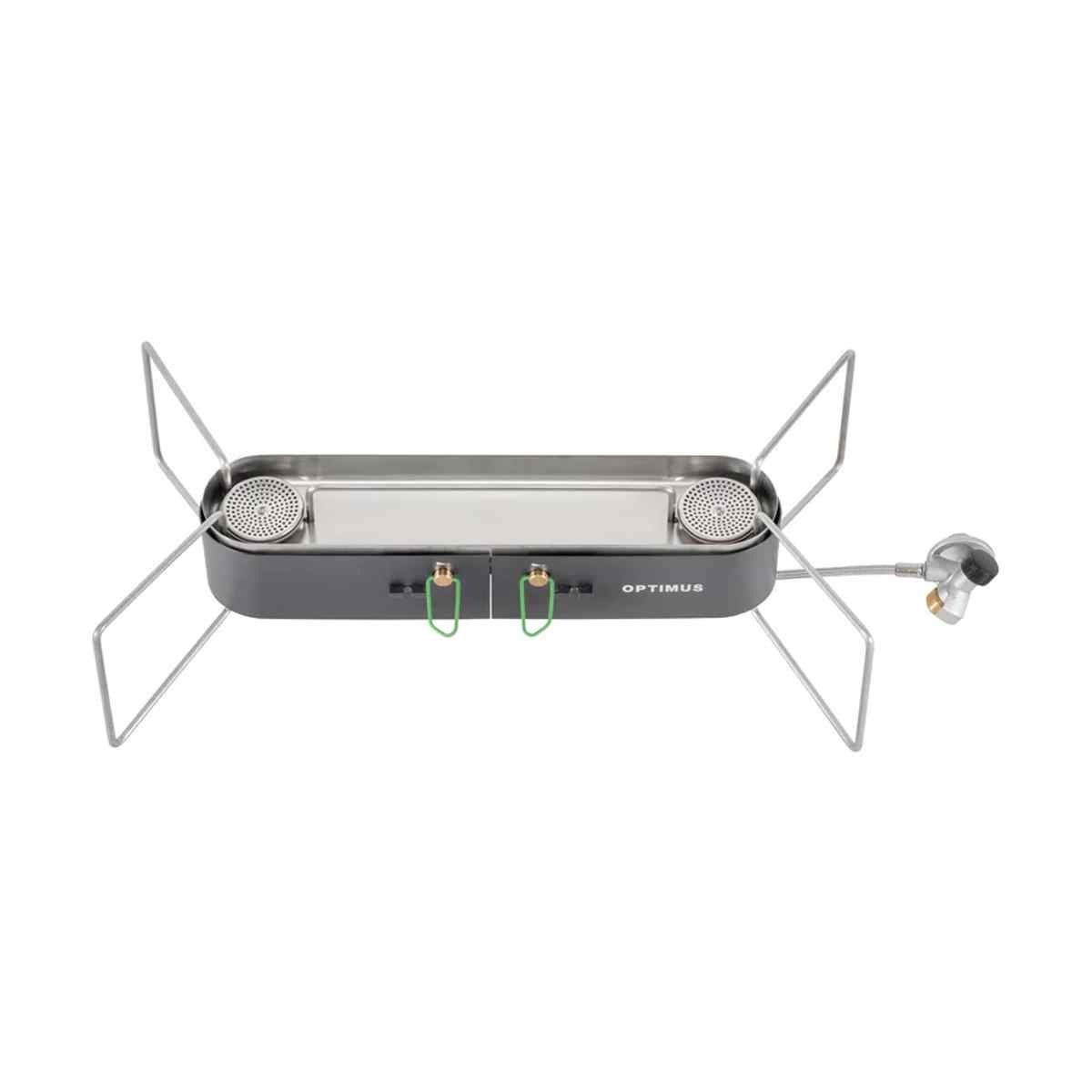 Optimus Gemini II Double Burner Isobutane Canister Fuel Stove