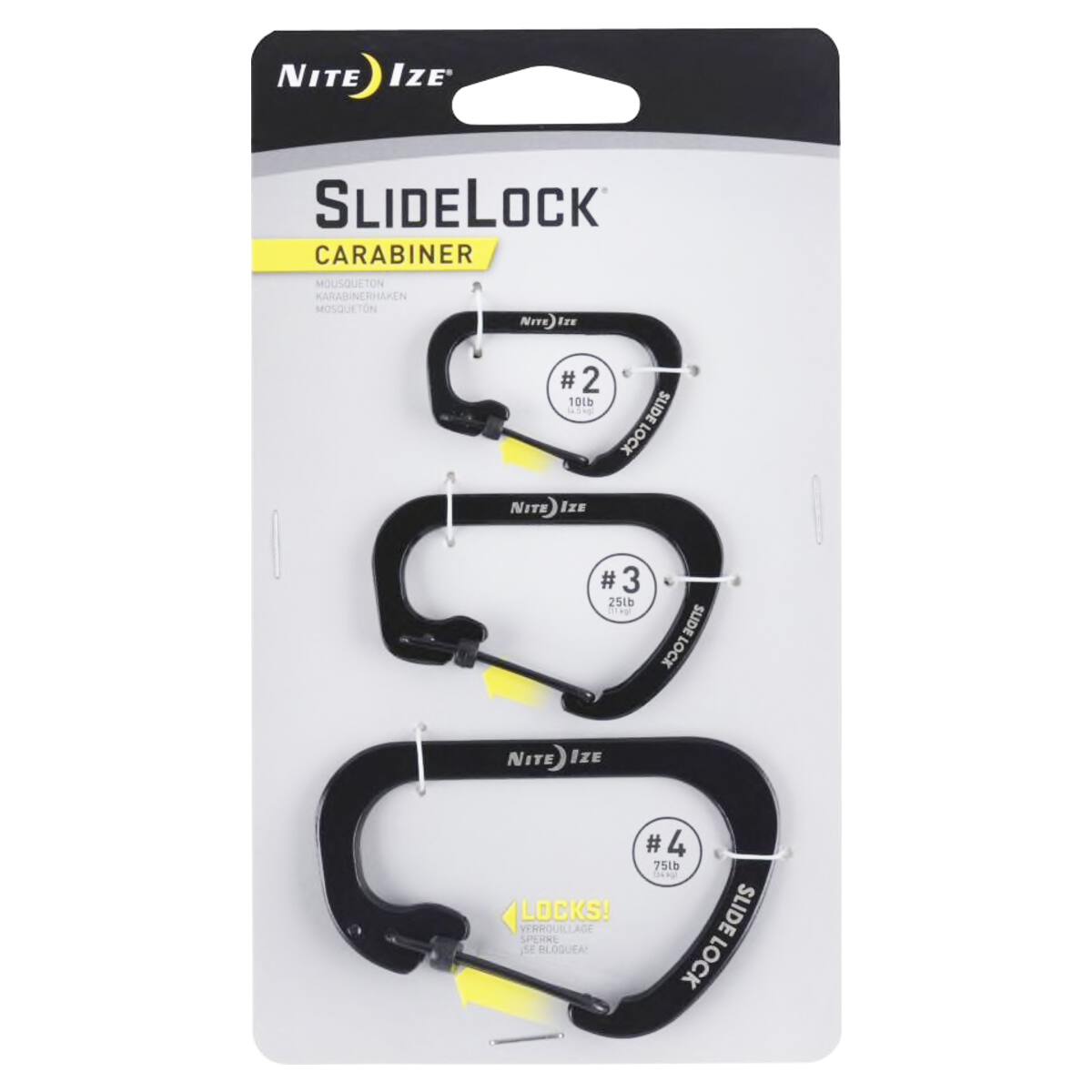 Nite-Ize SlideLock Carabiner - 3 Pack