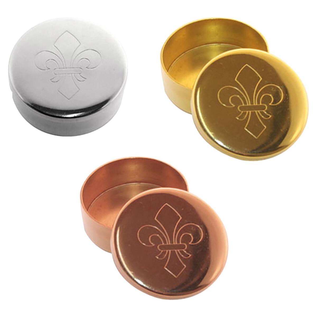 Voyageur Style Cap or Pill Box with Fleur De Lis