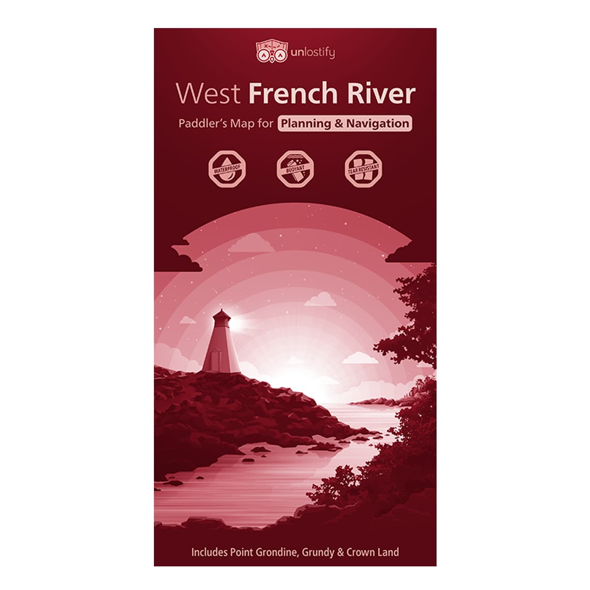 Unlostify West French River Camping Map