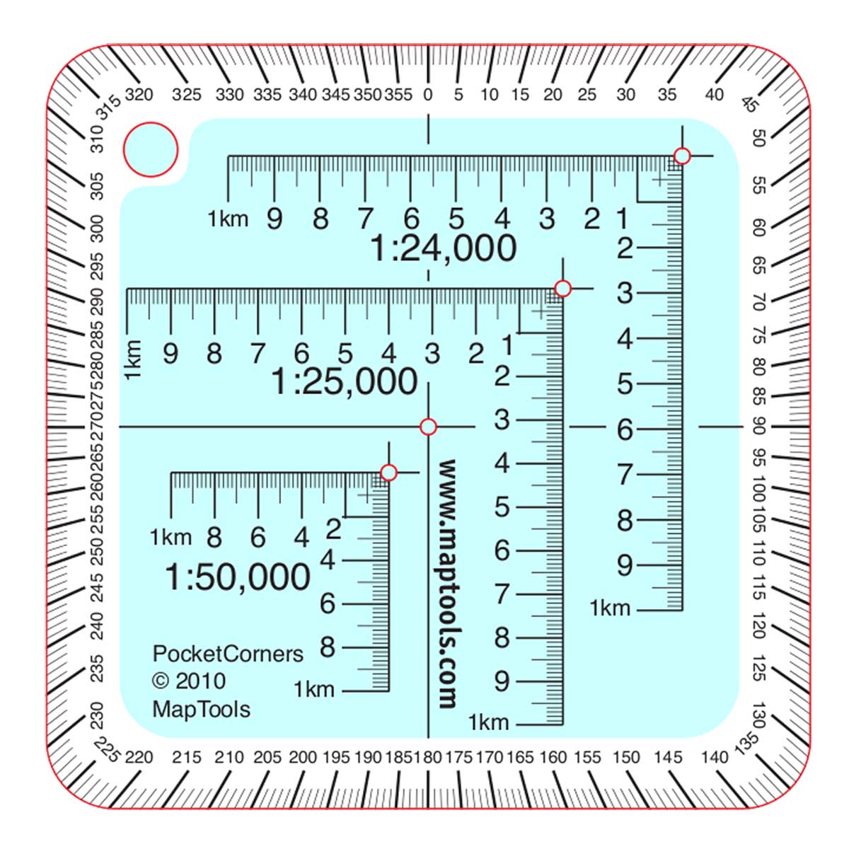 Pocket Size UTM Corner Ruler