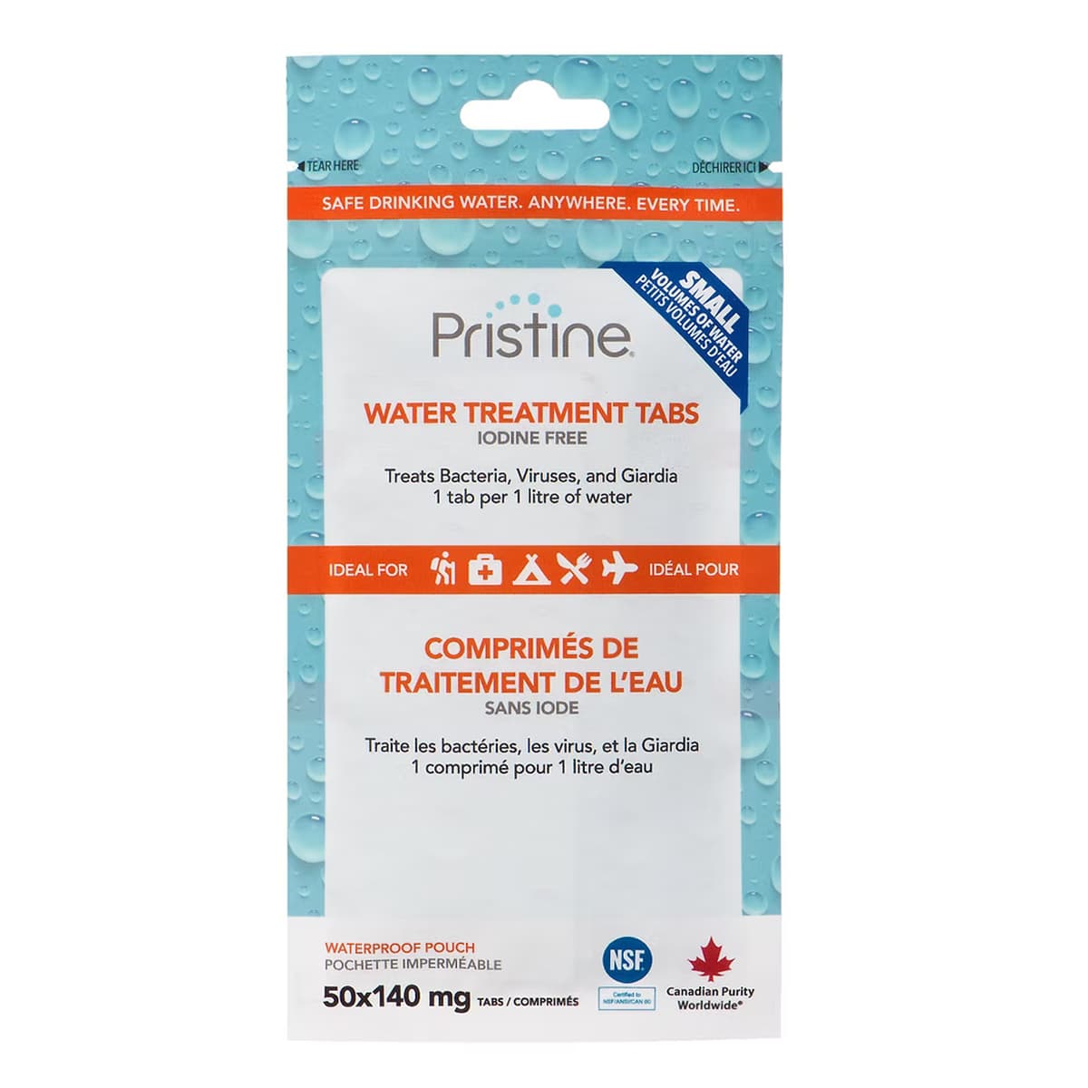 Pristine Water Purification Tablets