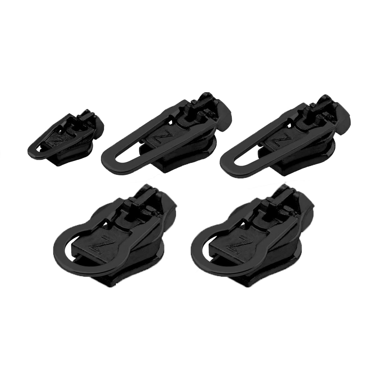 ZlideOn Zipper Pull Replacement - 1pcs, Black, Normal (L) - 5B - Instant  Zipper Replacement Slider for Plastic Zippers