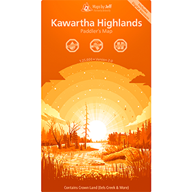 Maps By Jeff - Kawartha Highlands Paddling Map