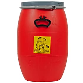 Recreational Barrel Works Red 60L Canoe Barrel