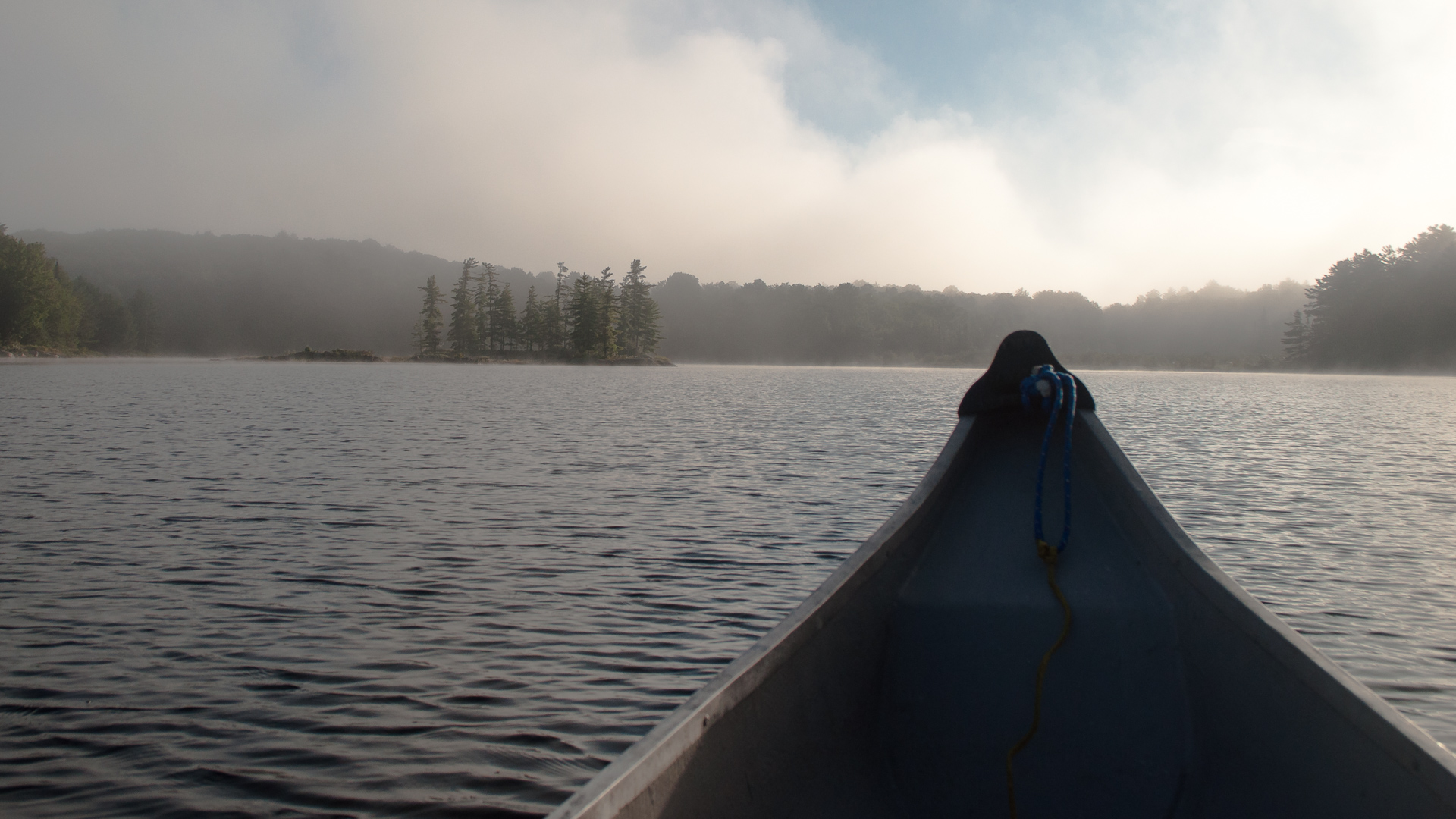 Front of Boat on the Lake