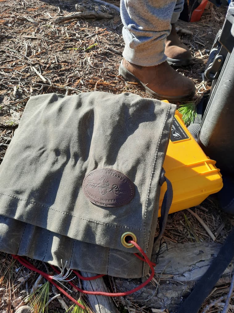 Frost River Utensil Roll - Folded on Ground