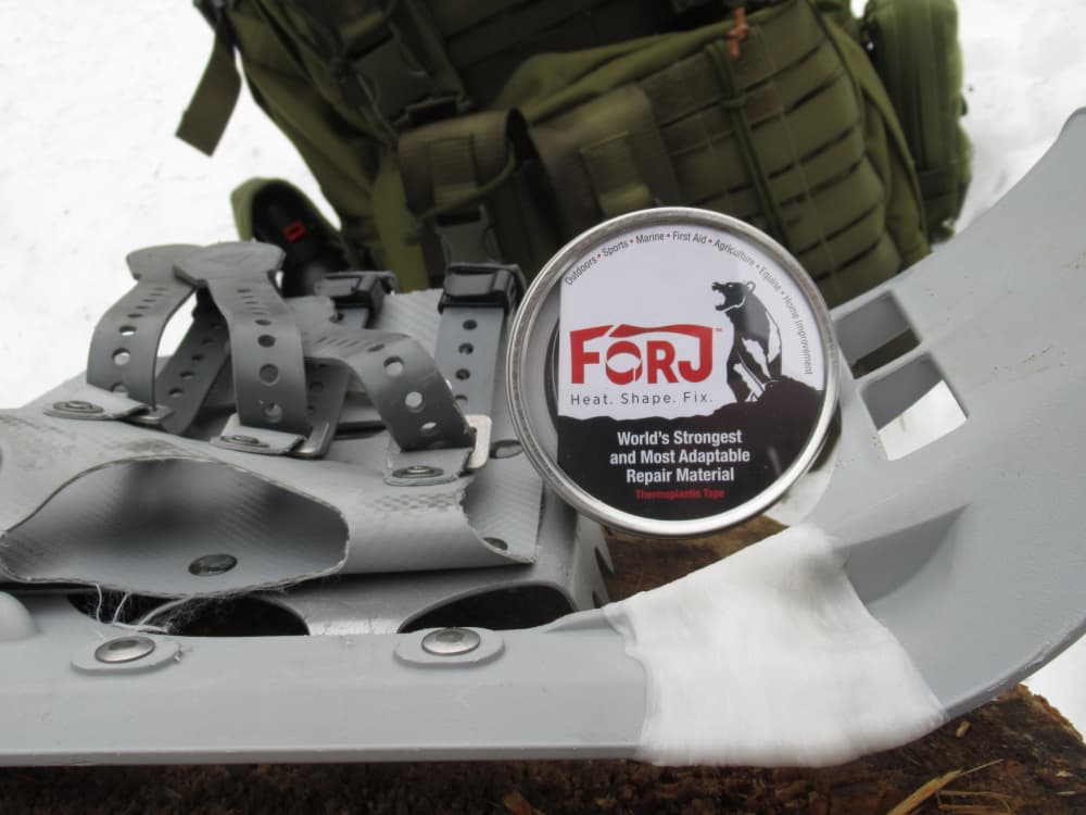 FORJ tape repair snowshoe