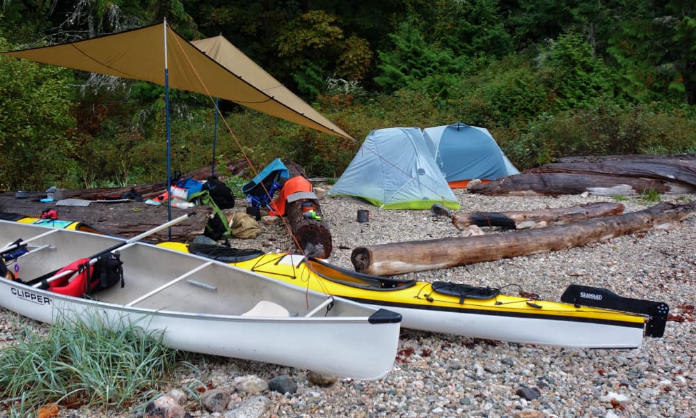 Tarps on the Beach